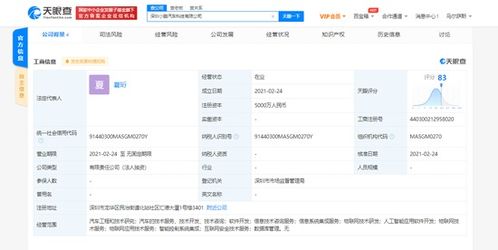 小鵬汽車深圳成立科技新公司，注冊(cè)資本5000萬聚焦軟件與信息技術(shù)服務(wù)